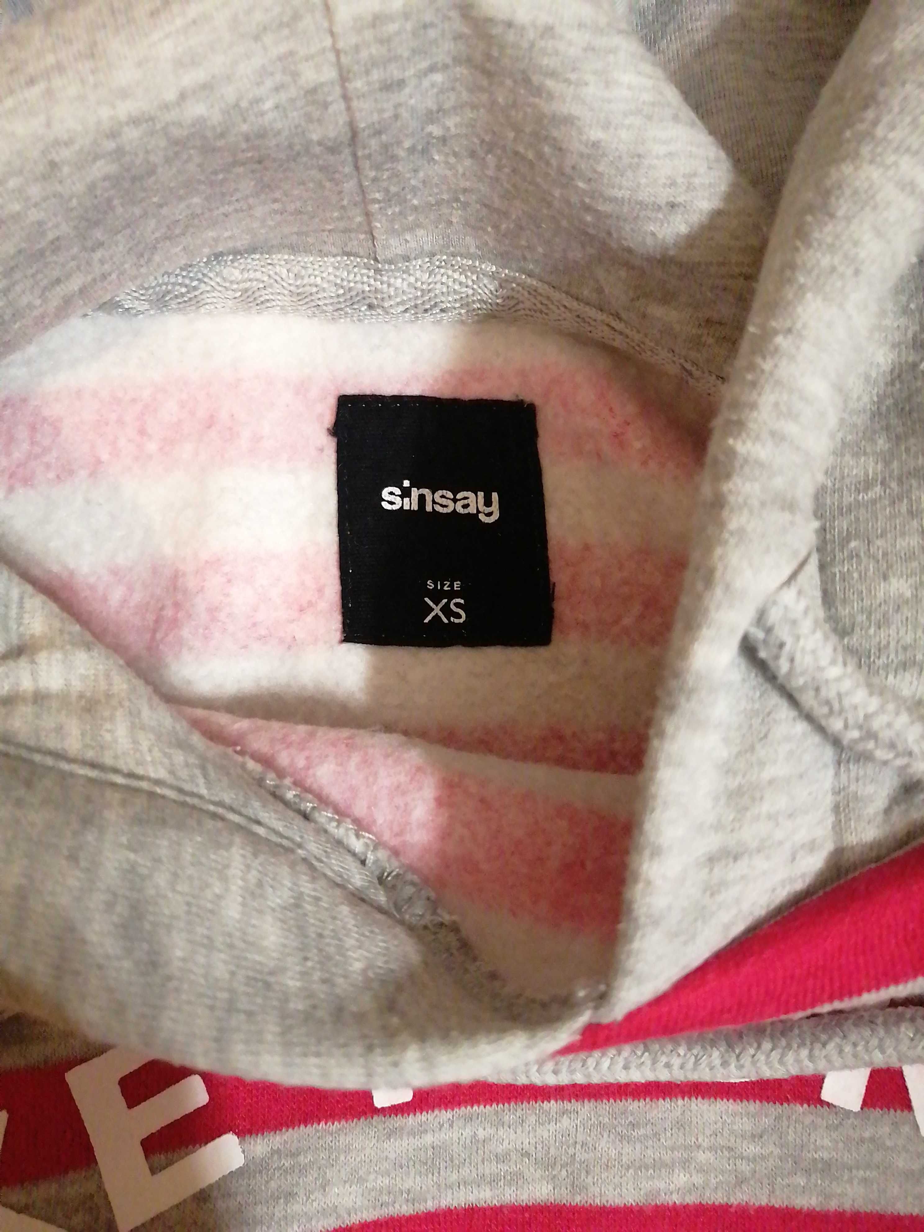 Bluza z kapturem Sinsay r. XS krótka