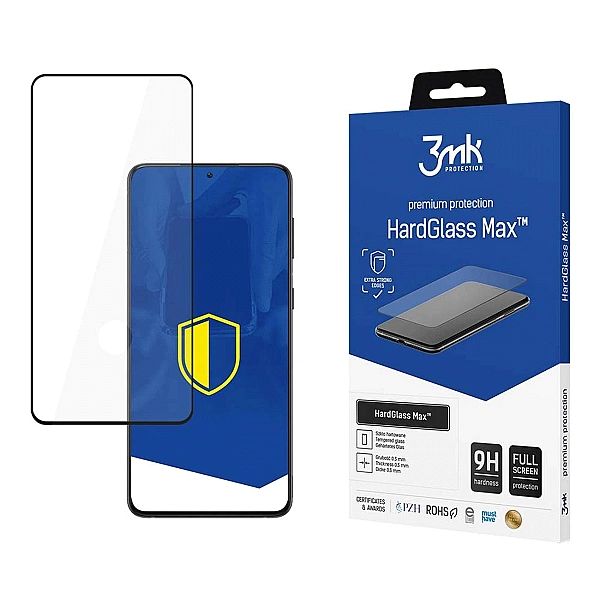 Szkło hartowane 3mk HardGlass Max FingerPrint na Samsung Galaxy S21+ 5