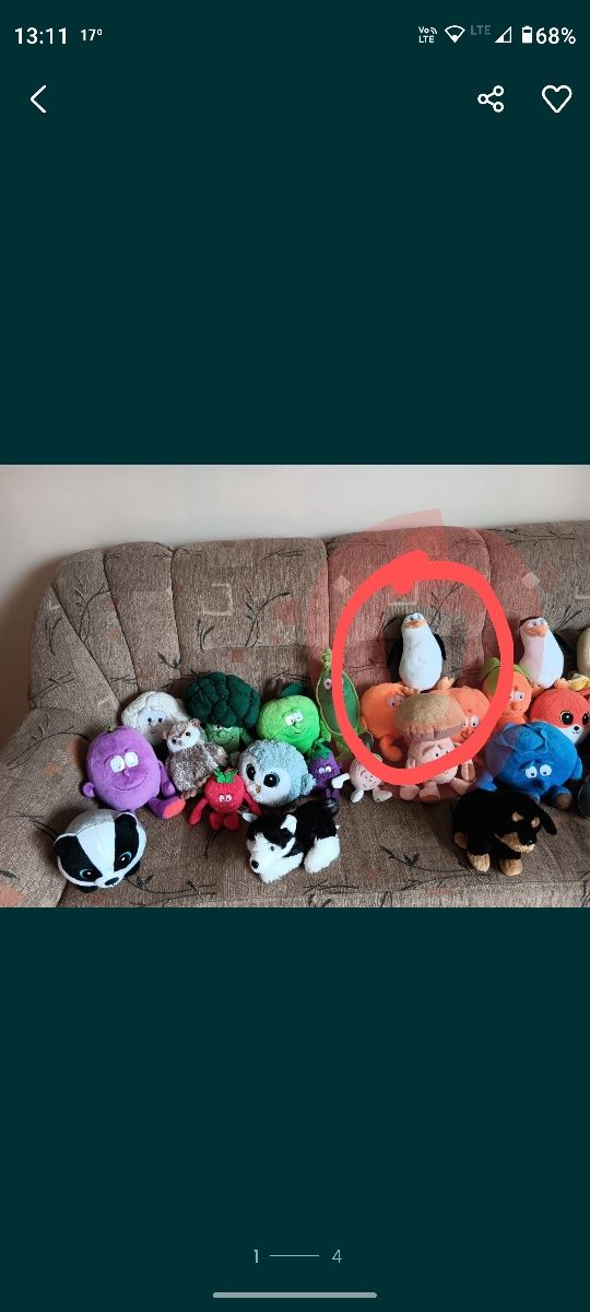 pluszak pingwin z Madagaskaru