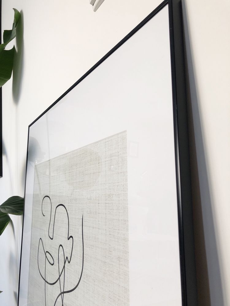 Obraz 70x100 cm passe partout front szkło boho skandynawski nowoczesny