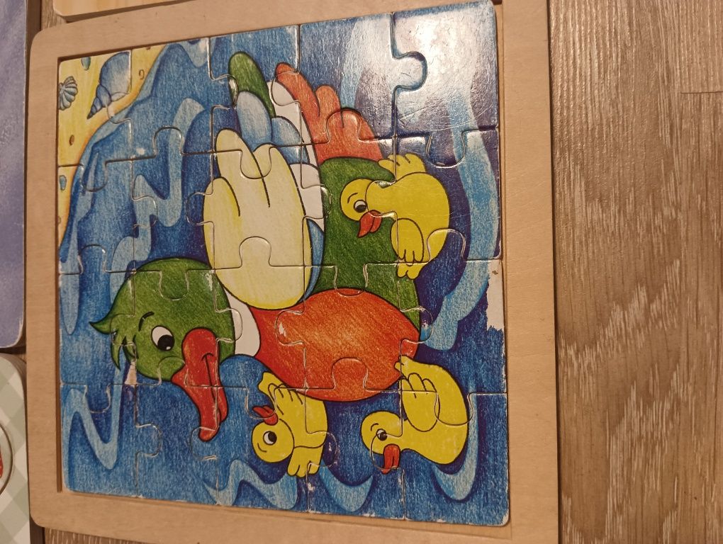 Układanki puzzle drewniane