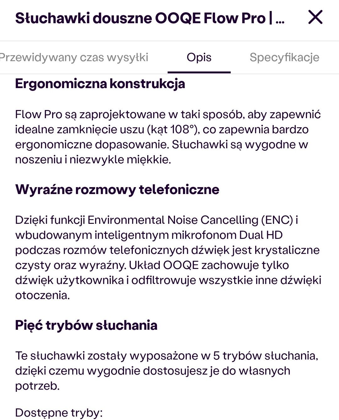 Słuchawki douszne bezprzewodowe