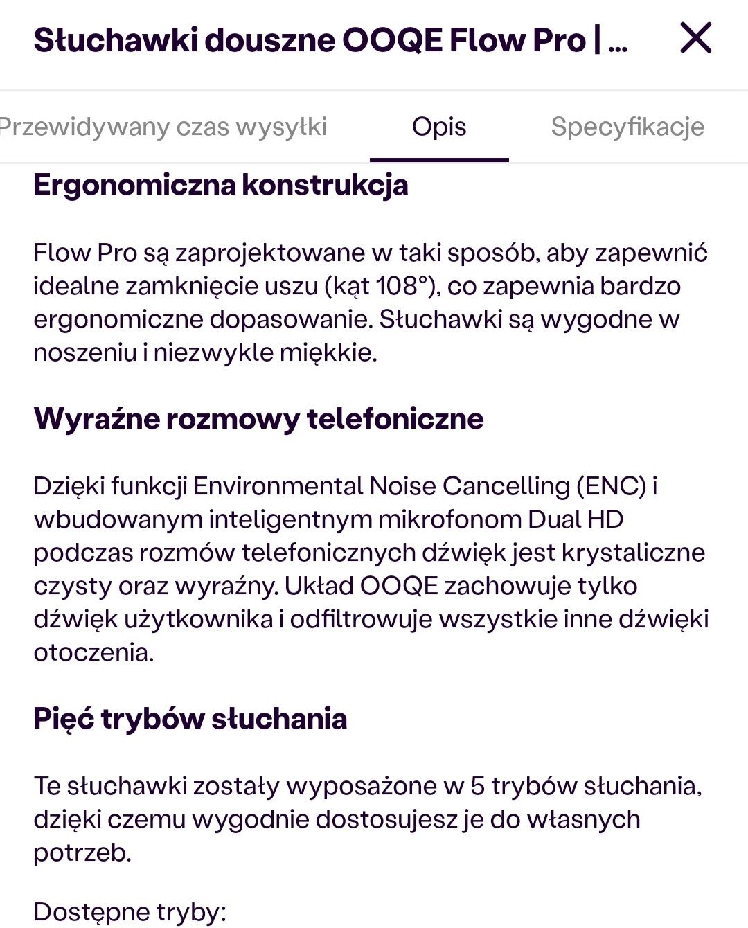 Słuchawki douszne bezprzewodowe