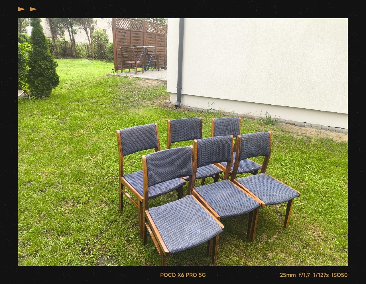 Krzesła retro do renowacji 6 szt