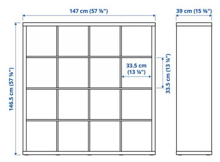 Kallax 4x4 w dobrym stanie.