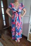 Kolorowa maxi sukienka boho Just de Pom