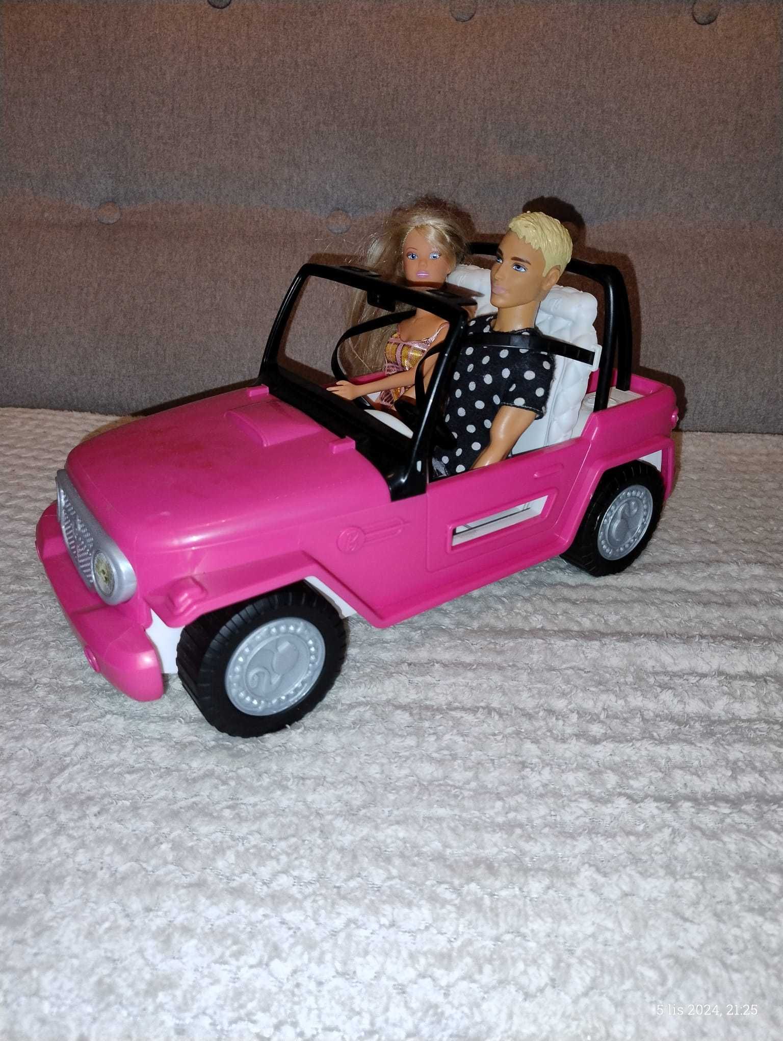 Zestaw Barbie – 6 lalek + auto + akcesoria + pojemniki