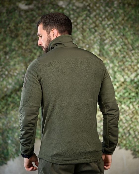 тактична флісова кофта олива, военная кофта на флисе олива, флиска
