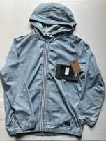 Bluza z kapturem Vans Ashford Denim FZ niebieska M