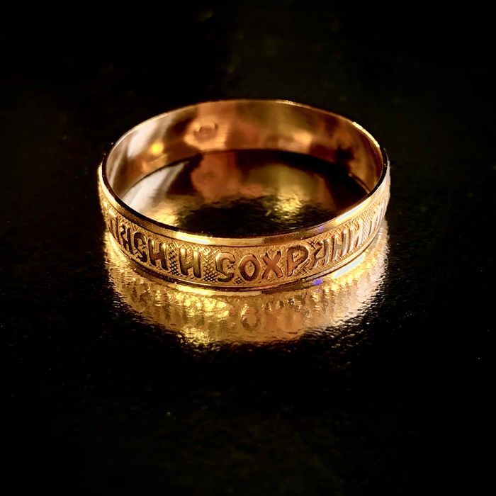 Каблучка-оберіг. Срібло в золоті. Нове