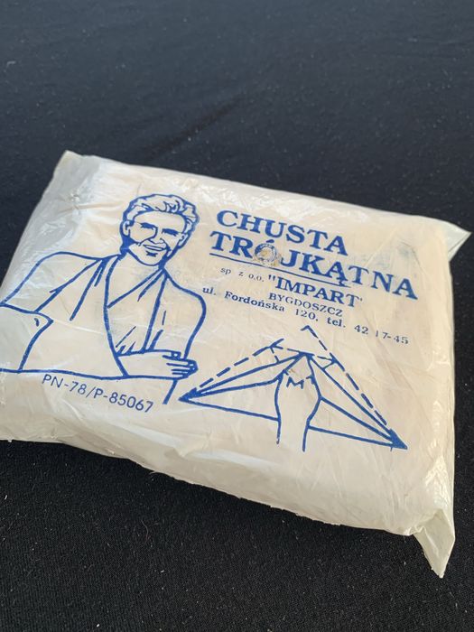 Chusta trojkatna apteczka pierwsza pomoc