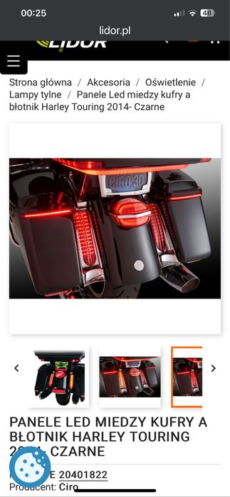 Panele świetlne LED – efektowny design dla motocykla Harley-Davidson