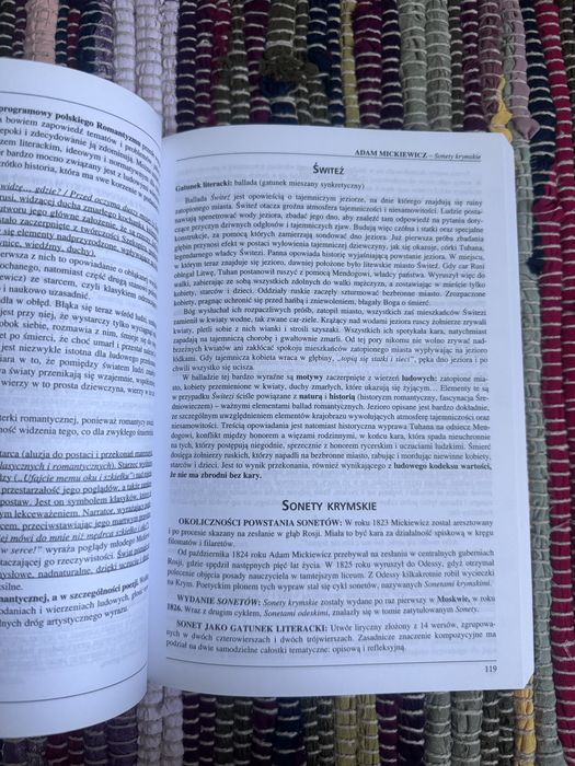 Ściąga język polski- opracowania lektur i wierszy liceum GREG