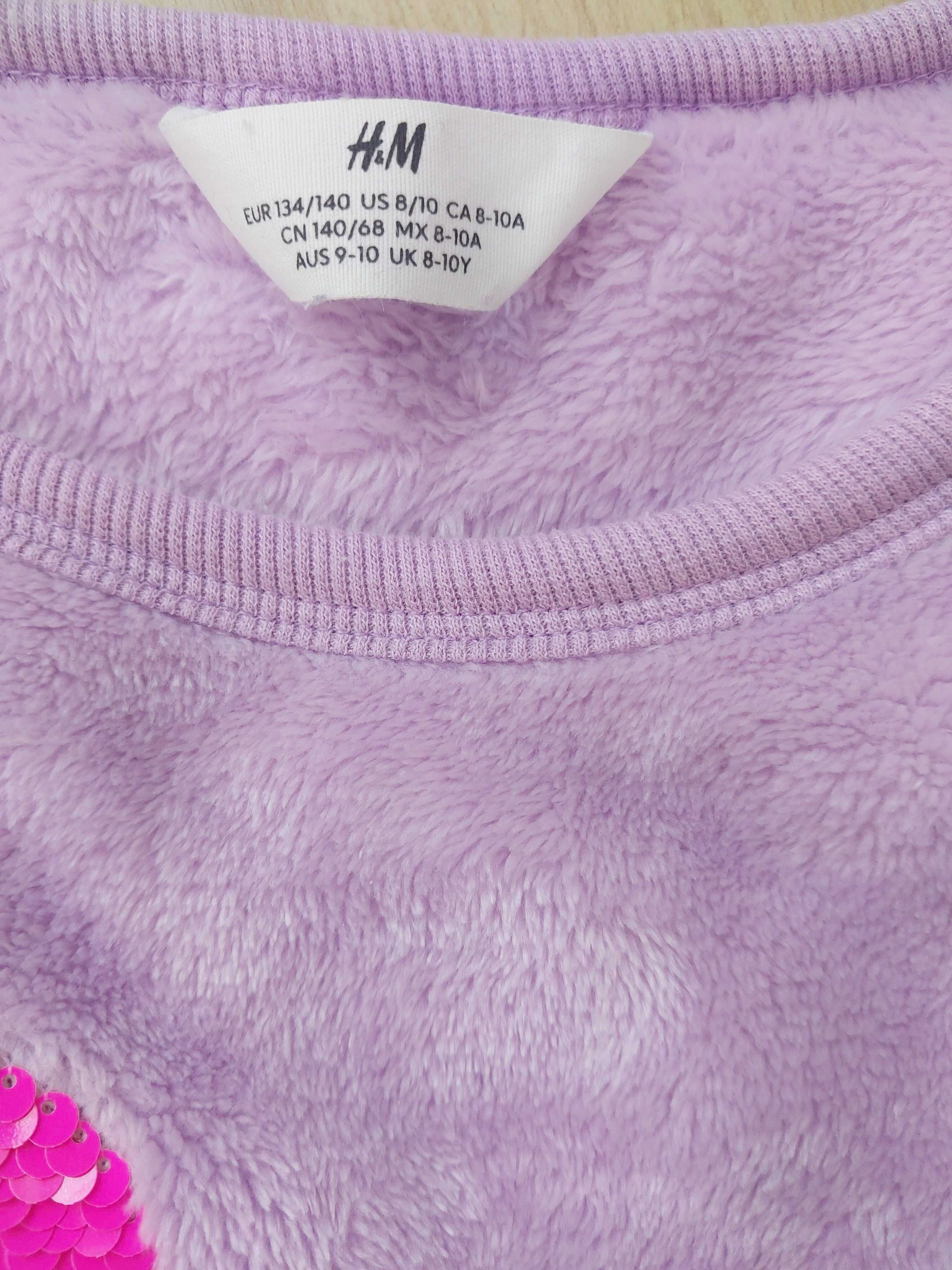 BLUZA H&M Z MOTYWEM Z PRZODU dla dziewczynki 8-10 lat wzrost 134-140