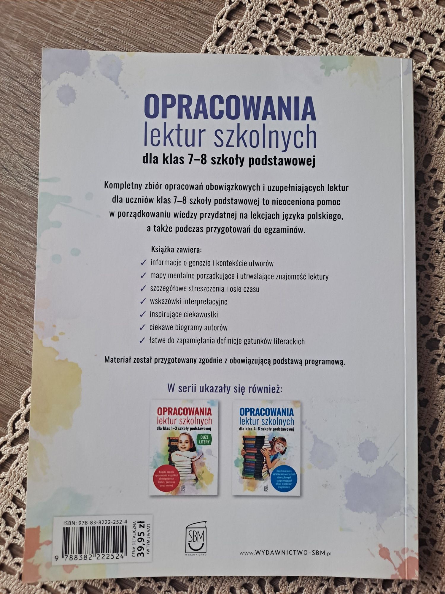 Opracowanua lektur szkolnych kl.7-8 szkoła podstawowa