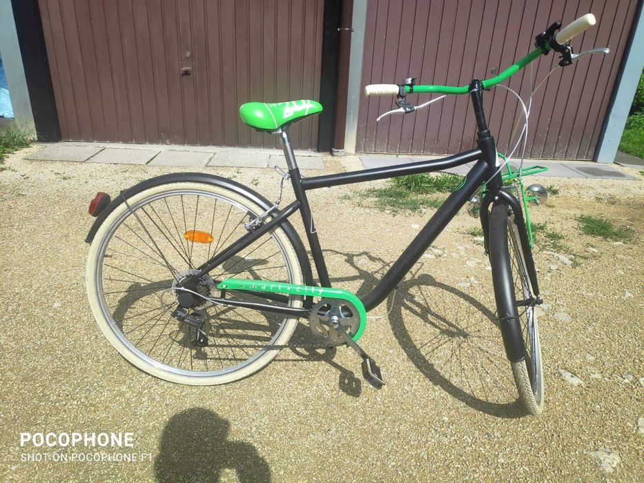 Rower miejski oldschool bagażnik z przodu