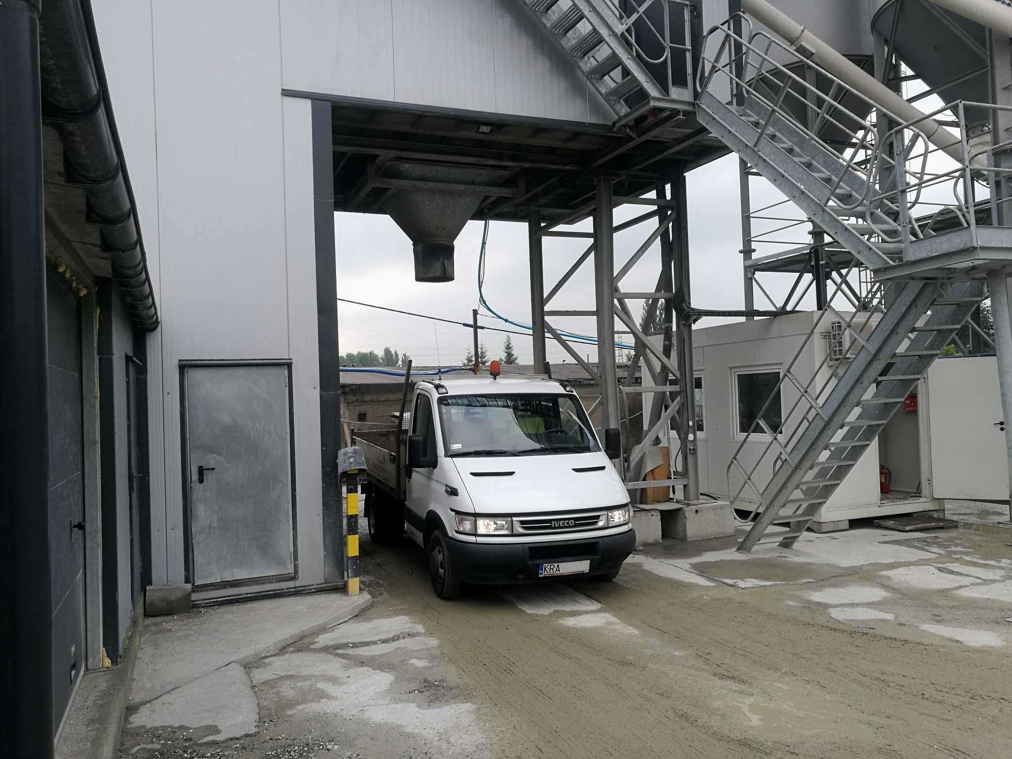 Beton półsuchy suchy chudziak B15 B20 B25 zaprawy półsuche wywrotka