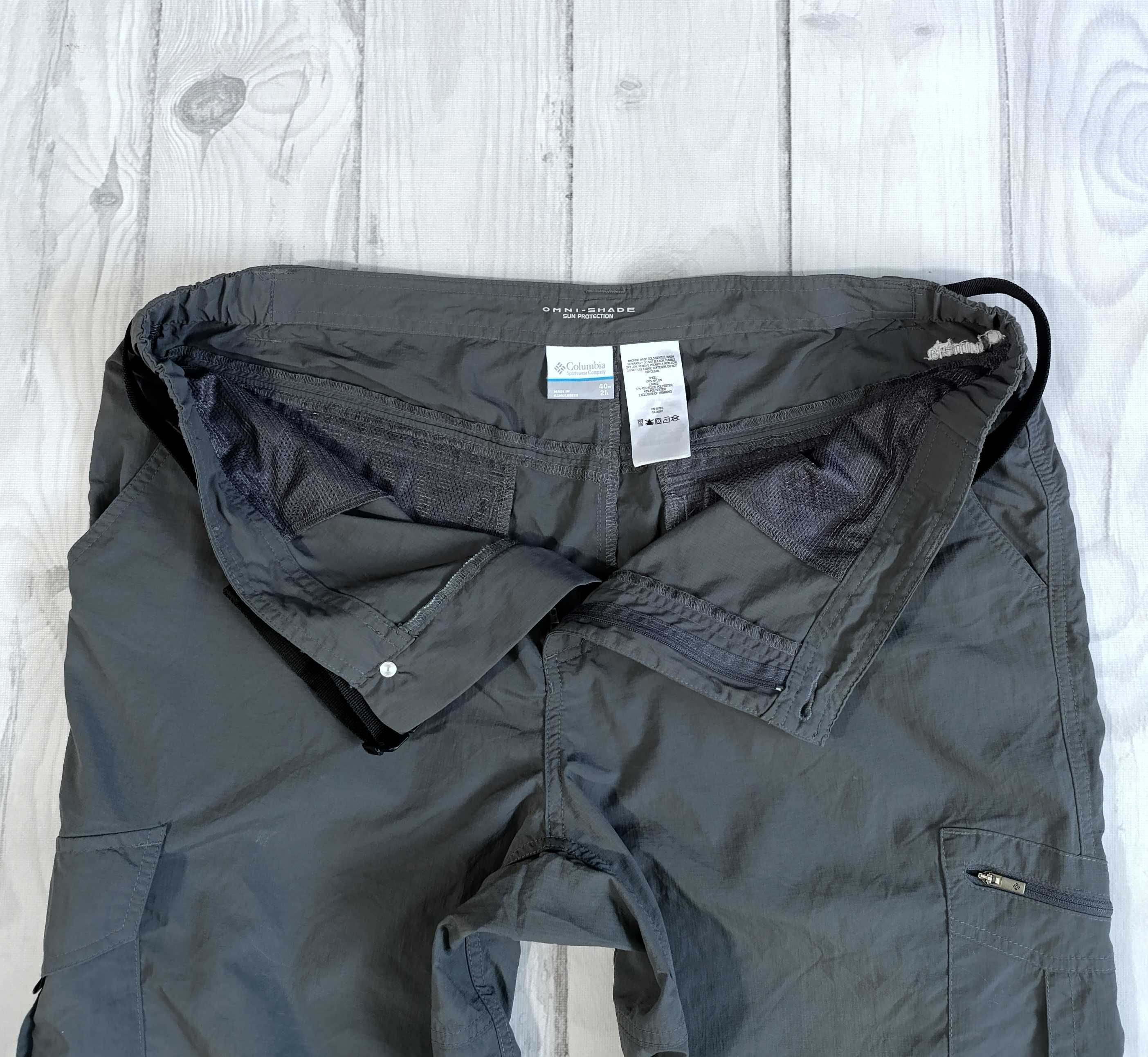 Spodnie 3/4 Columbia Omni Shade r. 40/XL + pasek