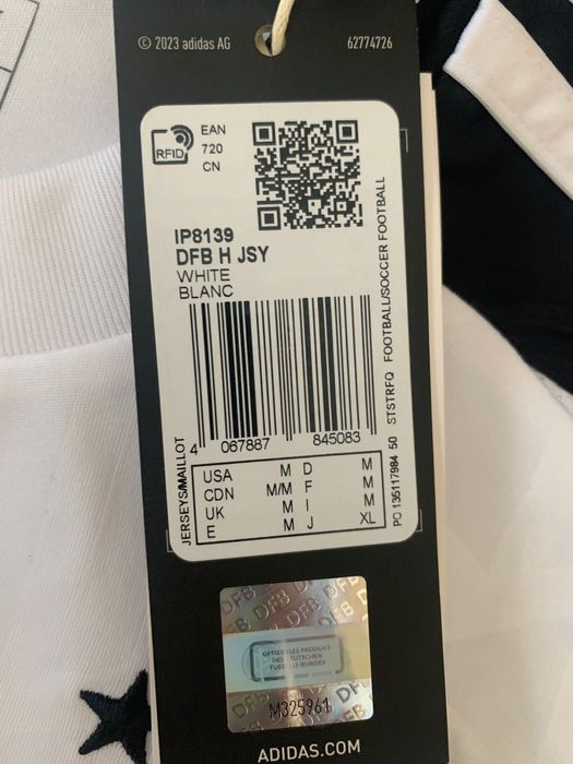 Camisola Alemanha Autêntica Euro 2024 Tamanho M