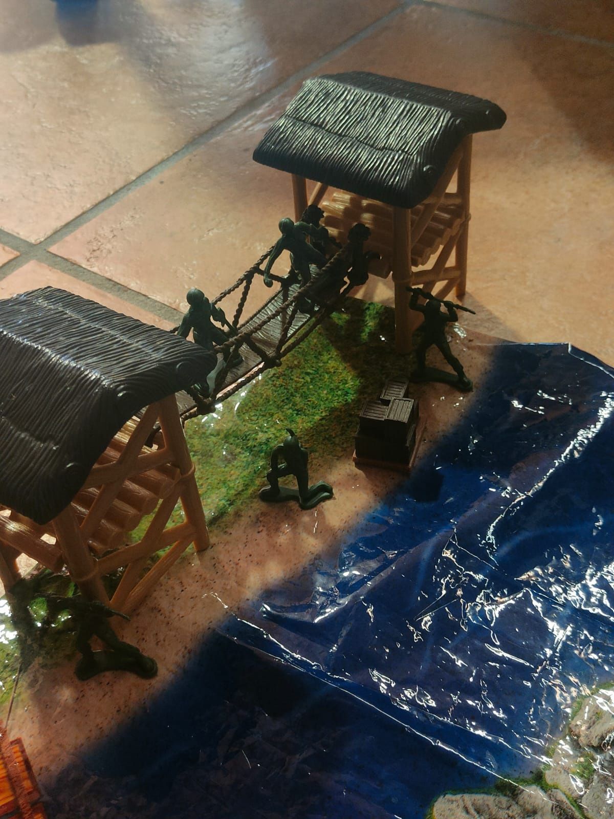 Cenário militar brinquedo