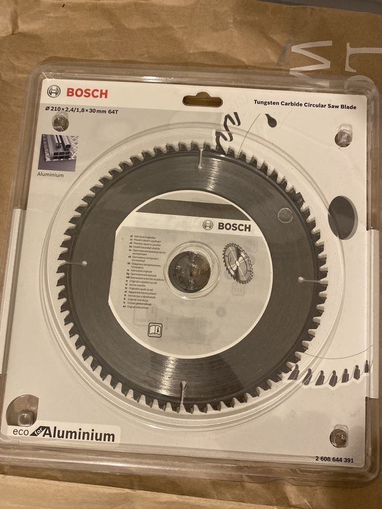 Tarcza do cięcia aluminim BOSCH  210 mm