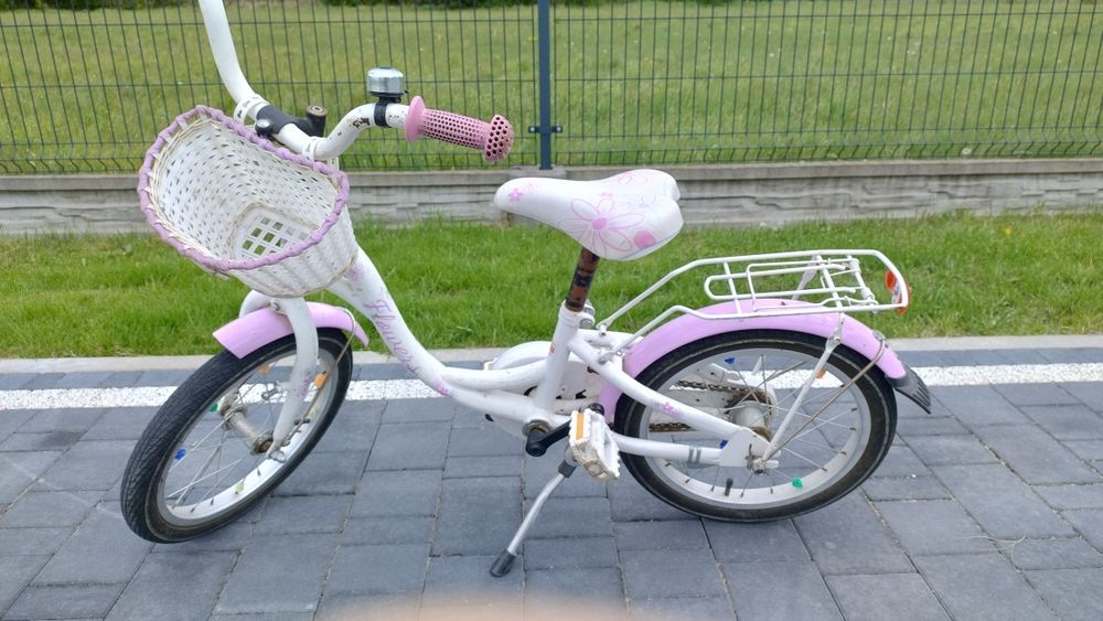 Rower dla dziecka 16 cali różowy