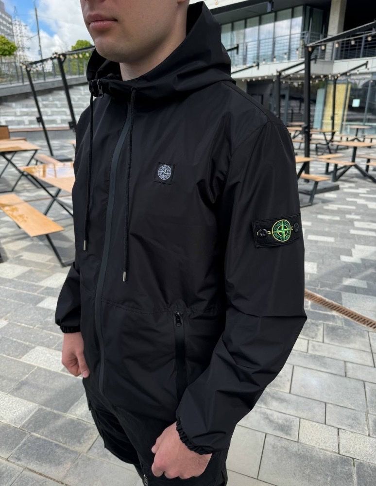 Куртка вітровка Stone Island чорна