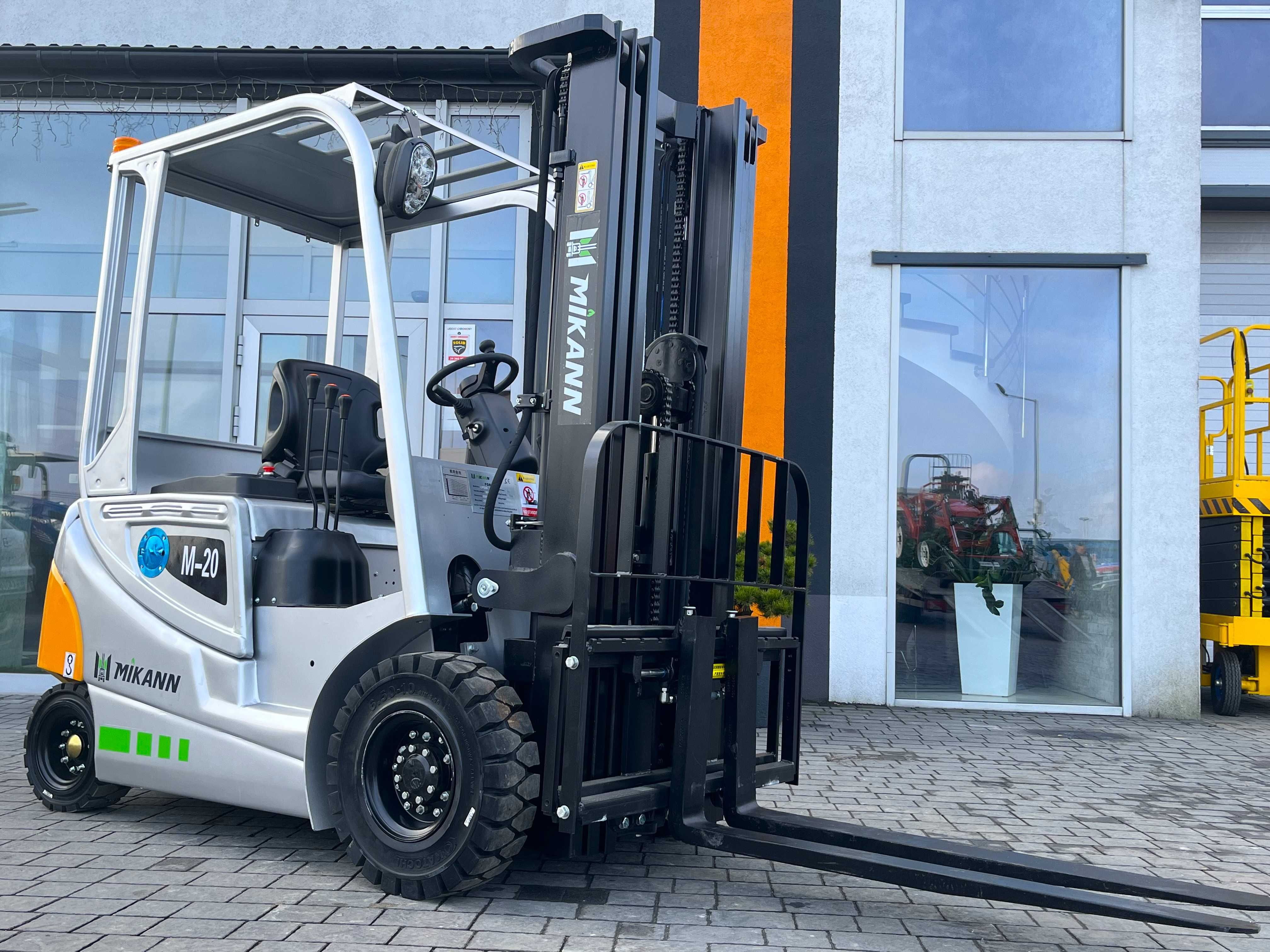 Wózek Widłowy Elektryczny 2T MIKANN, Maszt 4.5m,Triplex, Japan Trak