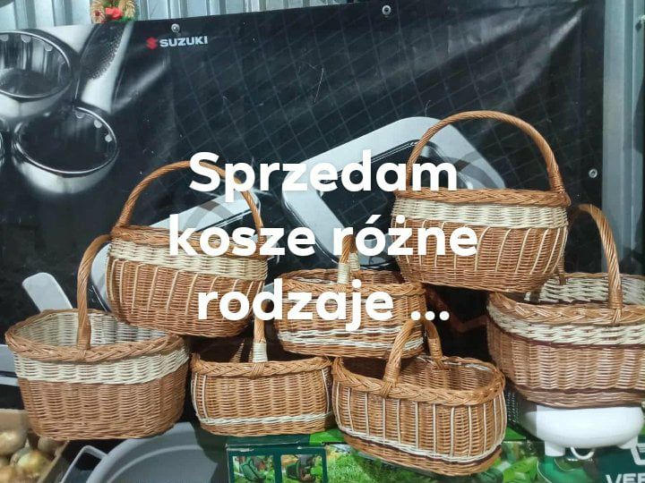 Kosze wiklinowe różne rodzaje