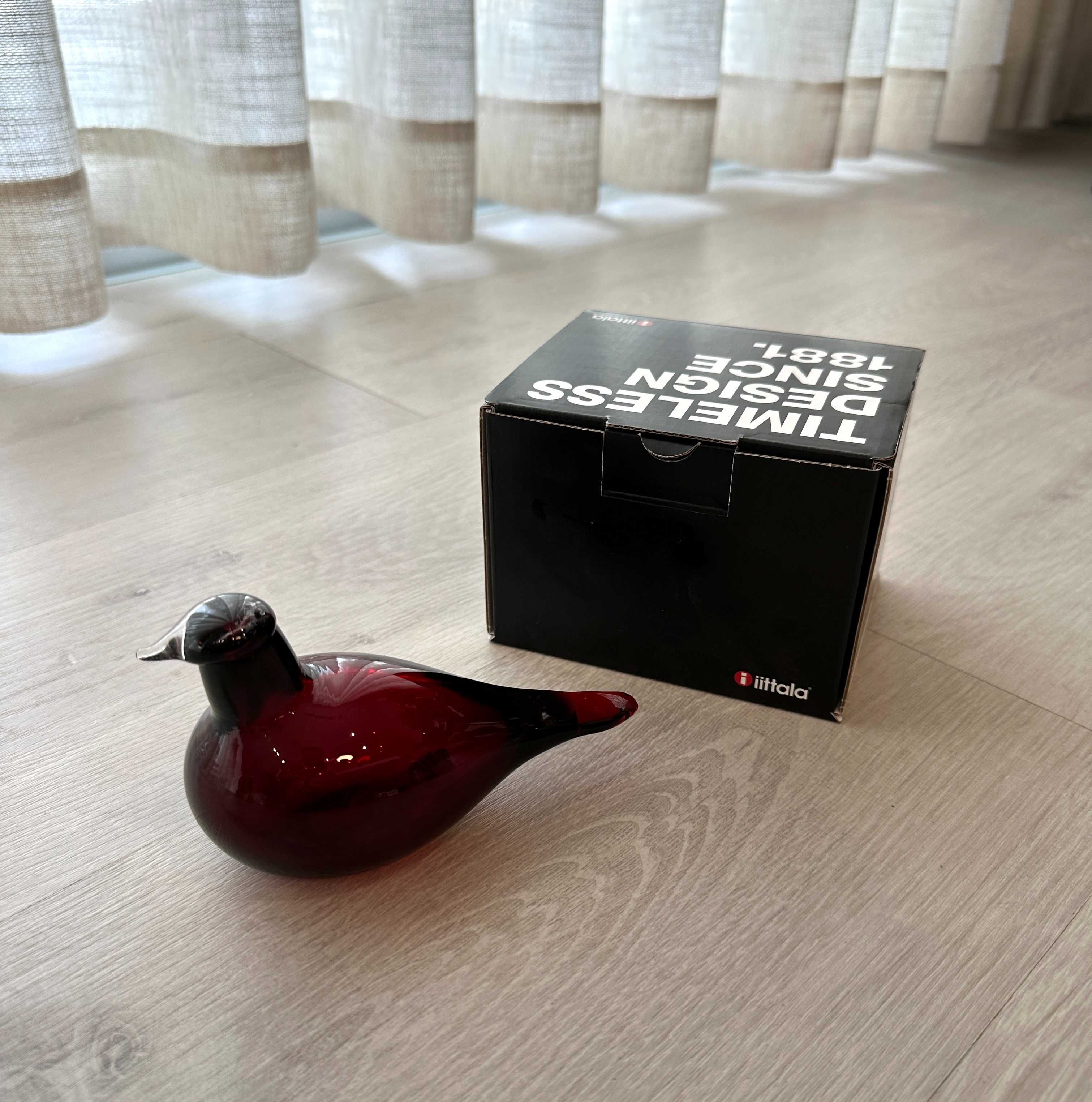 Iittala - Birds by Toikka - Little Tern cranberry - novo