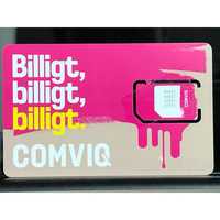 Starter Prepaid SIM Card Comviq Szwecja Tele2 Blocket SE Aktywacja SMS