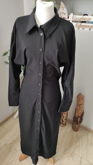 Nietoperzowa długa sukienka MIDI Zara 40