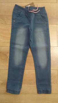 Nowe Smyk spodnie joggery jeans  dla dziewczynki rozm. 128