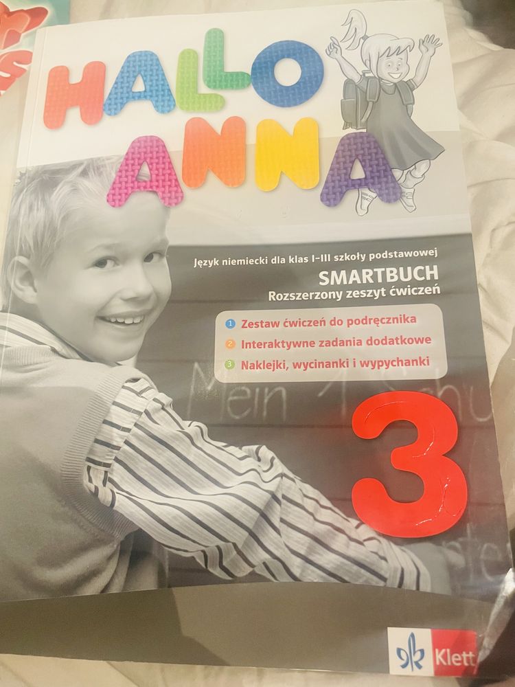 Hallo Anna 3 podręcznik oraz zeszyt ćwiczeń do j.niemieckiego. 2018