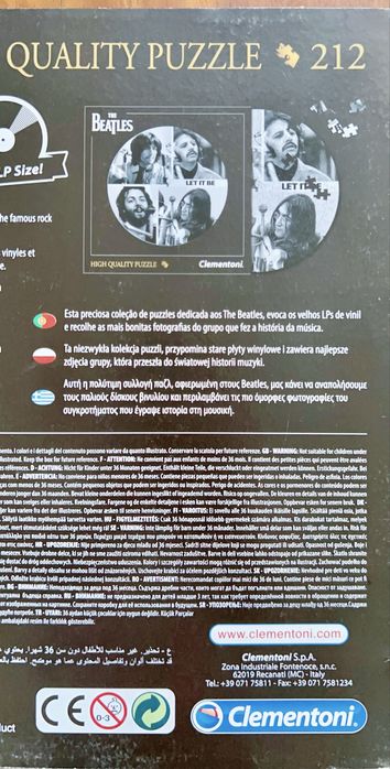 Puzzlr The Beatles Let it be 212 peças