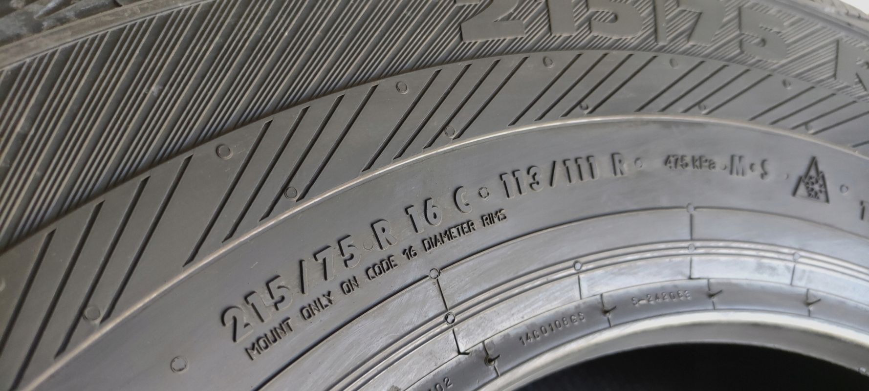 2x 215/75r16c Platin Rp700 Van AllSeason 113/111r C/A/73dB 2 lata gwar