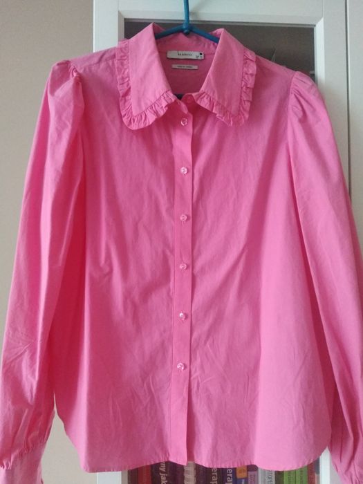 Koszula z długim rękawem różowa