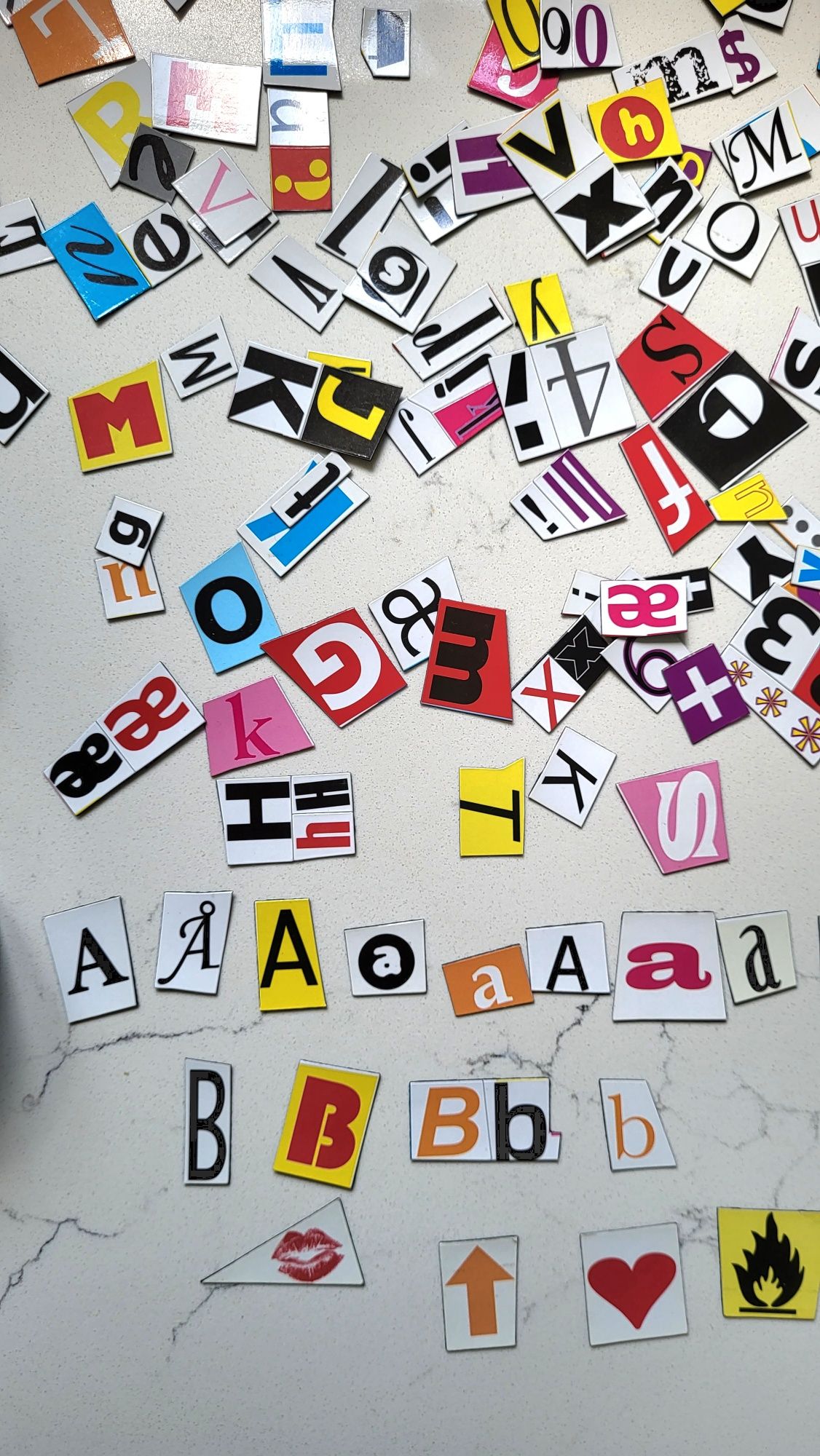 Zestaw magnesów alfabet