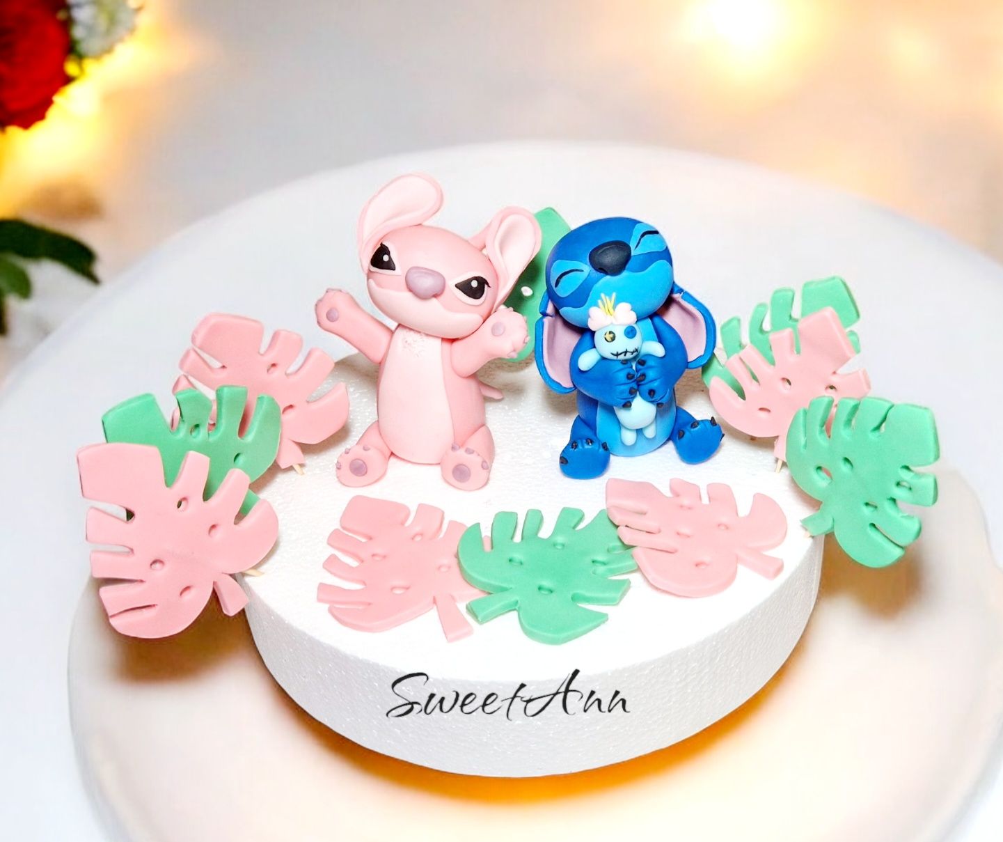 Stitch I Angel figurki na tort