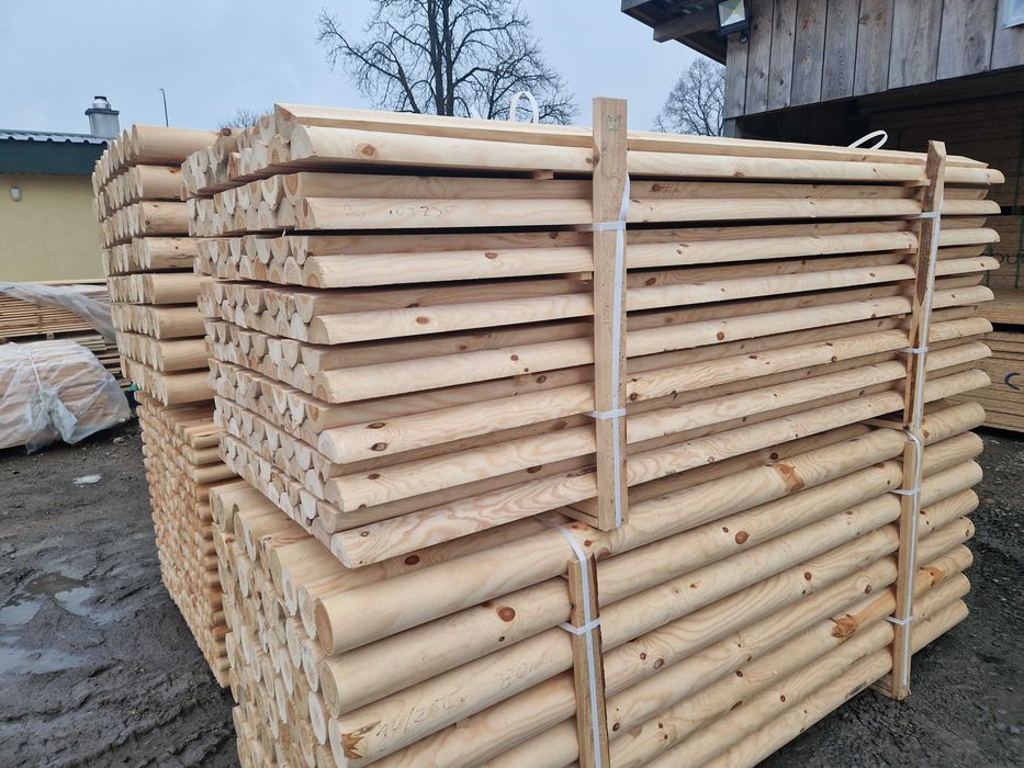 Palisada paliki do drzewek ostrzone wałki kołki 2,5m