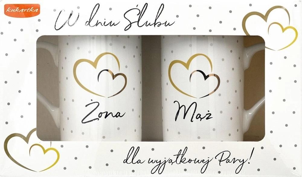 Kubek komplet Ślub oprawa: pudełko