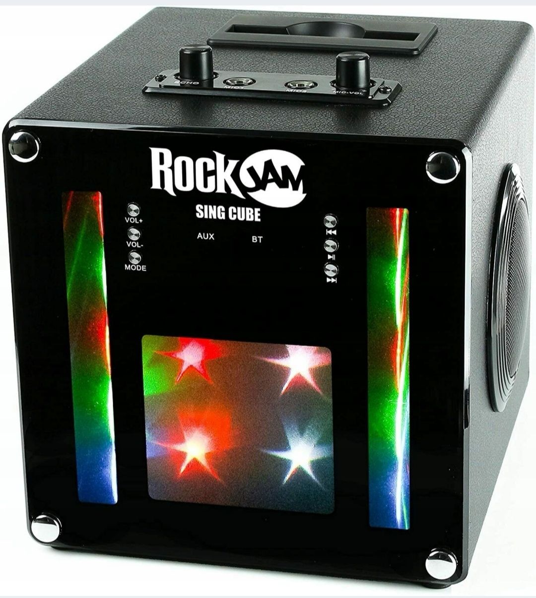 Zestaw Karaoke RockJam SingCube 5 – Bluetooth, AUX, Mikrofony, Światła