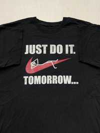 Vintage koszulka Just Do It Tomorrow Nike swoosh vintage 00’s 90’s