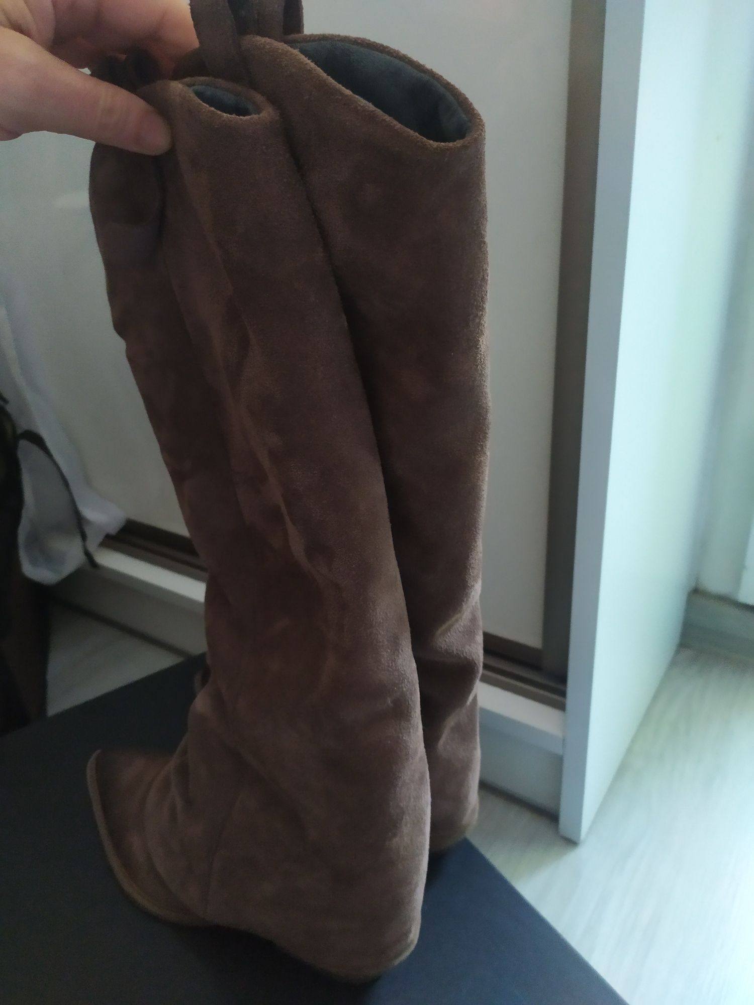 Buty kozaki kowbojki z nakładką Beyco Pisarek 38 brąz