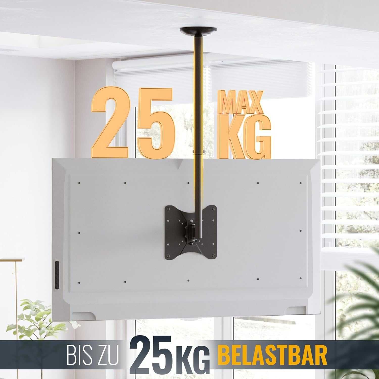 RICOO D0522 Uchwyt sufitowy do TV 23-42" VESA 200x200 regulowany