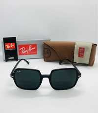 Солнцезащитные очки Ray Ban Square II 1973 Glossy Black 53мм стекло