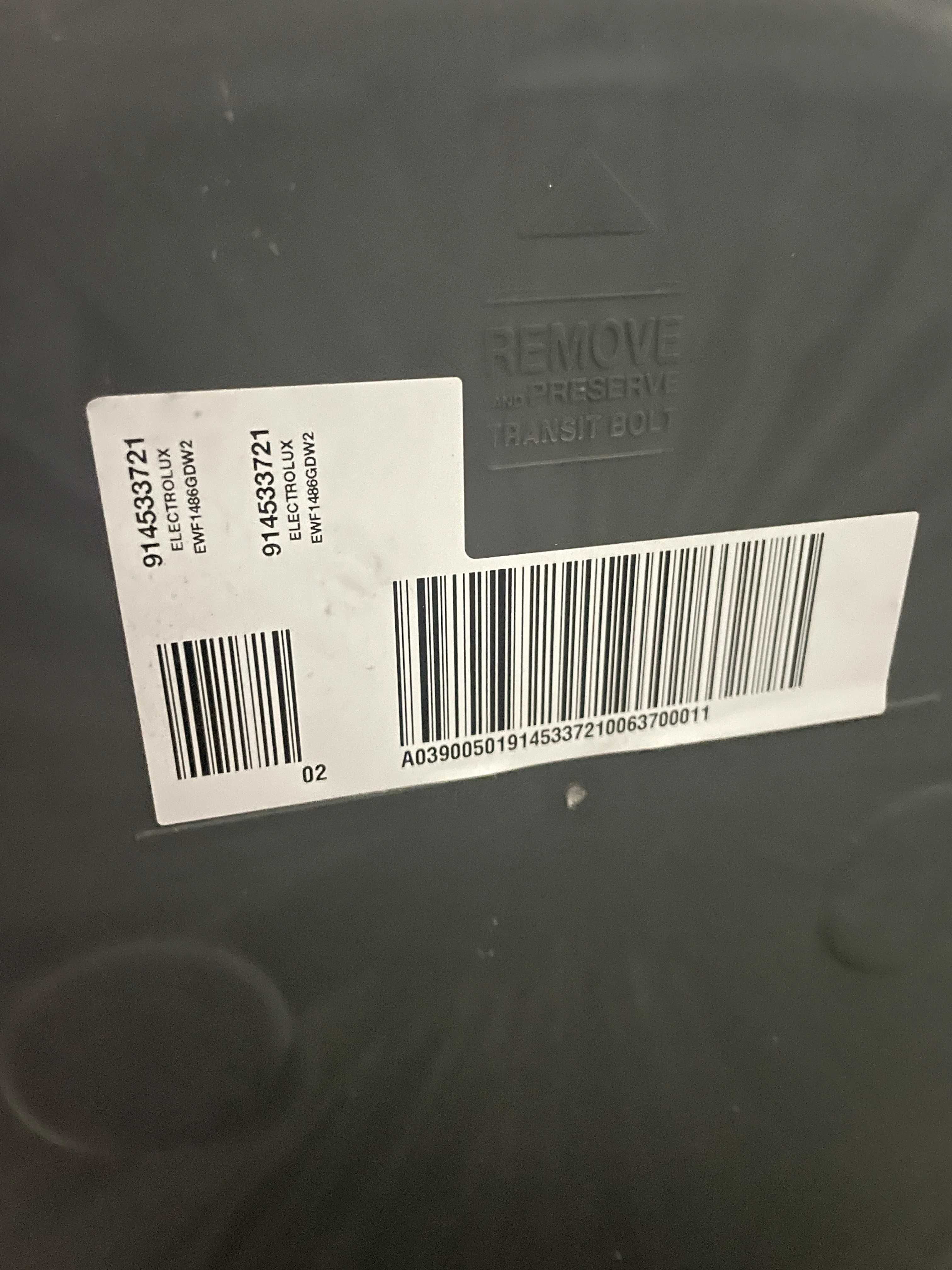 Electrolux 1400RPM 8 kg