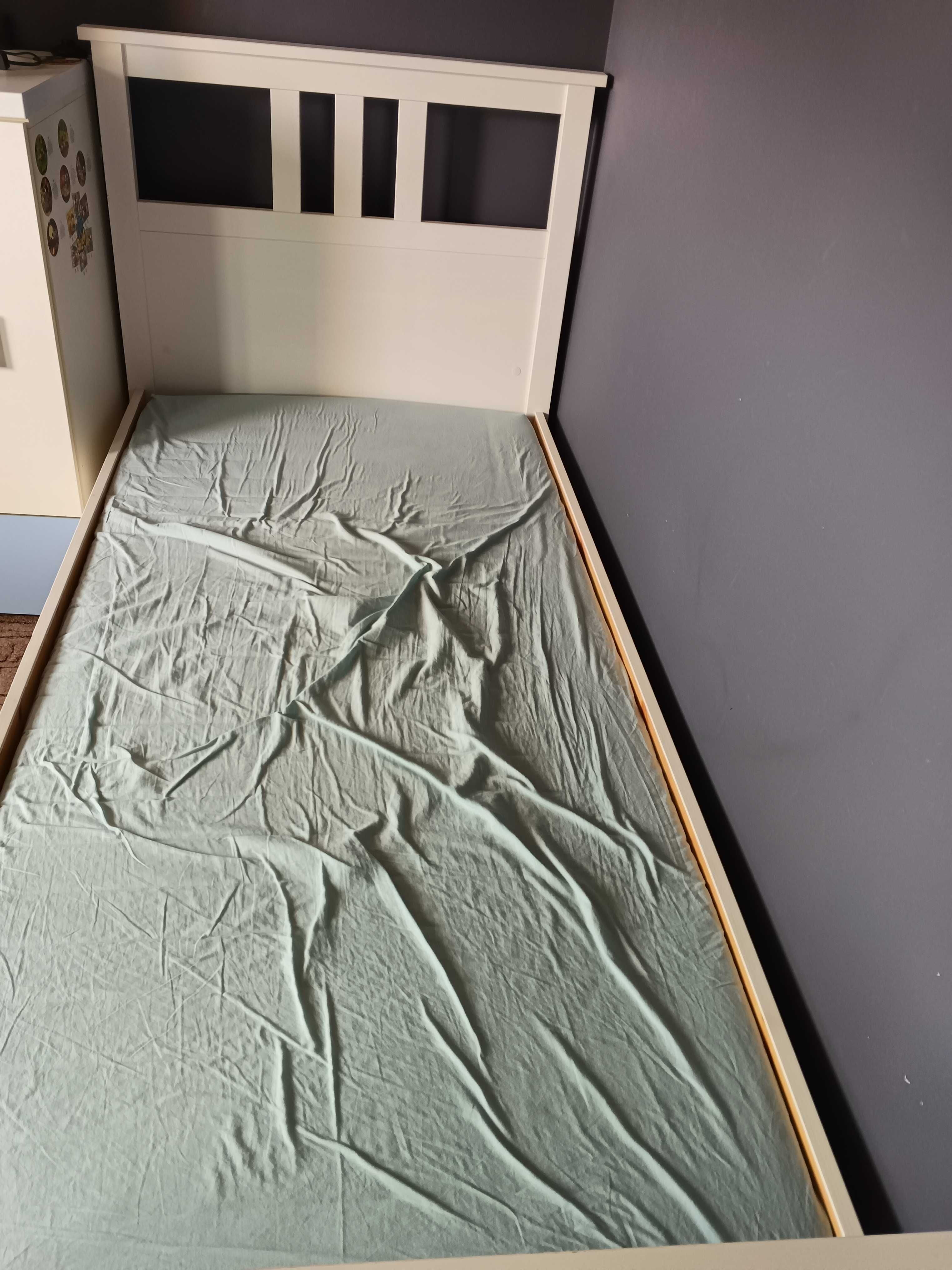 Łóżko pojedyncze Ikea HEMNES 90x200 biały