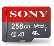 Cartão de Memória Sony 256gb  Micro SD  
Utilizável tam