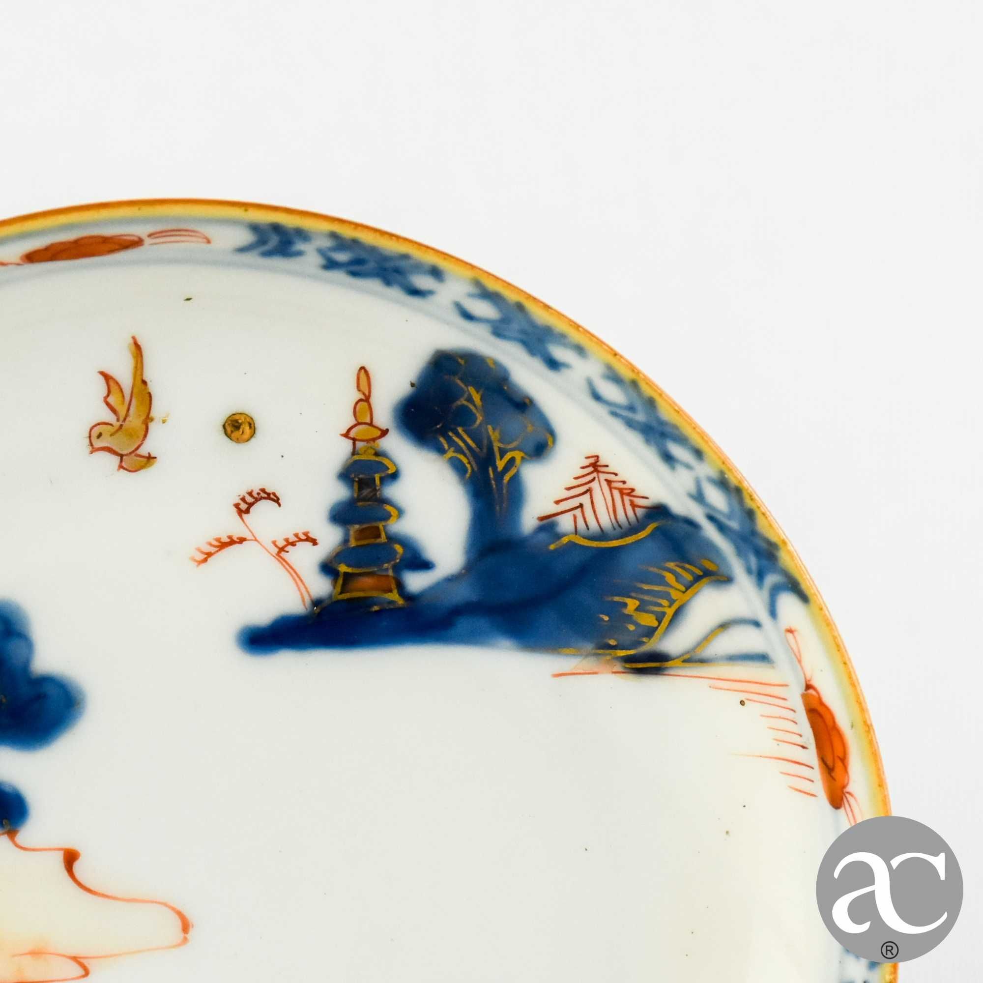Covilhete / Prato Porcelana da China, Imari, Kangxi, séc. XVII / XVIII